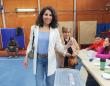 Senadora María José Gatica sufragó en el Liceo Las Ánimas
