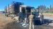 Investigan posible atentado en Ruta 5 que dejó un camión destruido