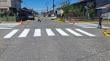 Realizan labores de pintura para demarcación de pasos peatonales en Puerto Montt