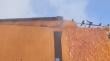 Incendio deja una vivienda con daños y un adulto con quemaduras graves en el sector norte de Antofagasta