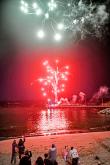 Valdivia recibió el 2026 con fuegos artificiales en la costa