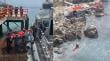 [VIDEO] Armada rescata a hombre tras caída desde 30 metros en roqueríos de Cartagena