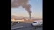[VIDEO] Incendio afectó estructura cercana al aeropuerto de Santiago