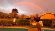 ¡A buscar la olla con oro! Arcoiris sorprendió a vecinos de Olmué tras los truenos, rayos y la lluvia