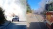 Incendio de vehículo en Ruta 68 provocó foco forestal en enlace Santos Ossa y obligó corte de luz en Valparaíso