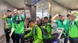 [VIDEO] Así fue la llegada del plantel de Wanderers al aeropuerto de Santiago
