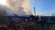 Adulto mayor resultó lesionado en incendio en el sector Punta Quihua de Calbuco