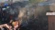 Cinco viviendas terminaron destruidas por incendio en toma Yevide de San Felipe