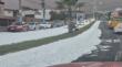 [VIDEO] Gran cantidad de espuma colapsa red de alcantarillado  y cierran avenida Tadeo Haenke en Iquique