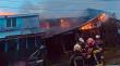 Incendio en Alerce Sur afecta a dos casas y moviliza a cinco compañías de Bomberos