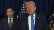 Trump anuncia que EE.UU atacará "con gran dureza" nuevamente a Irán "esta misma noche"