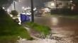 Inundación provocaron las intensas lluvias de anoche en Alerce Norte