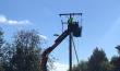 Colisión de dos vehículos dejó sin luz a vecinos del sector Campos Deportivos en Temuco