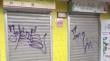 Comerciantes de Castro denuncian grafitis utilizados para marcar locales