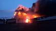 Incendio en vulcanización de Puerto Montt alertó a seis compañías de Bomberos