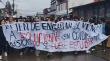Comunidad del liceo Galvarino Riveros realizó manifestación exigiendo solución de crisis de calefacción