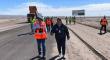 En vísperas de viajes por Fiesta de La Tirana, autoridades revisan obras viales en la Ruta 5 Norte