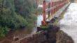 Cerraron el puente El Roble de Los Muermos tras quedar con daño estructural por socavón