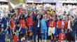 La selección española aterriza en Madrid con el trofeo de campeones del mundo