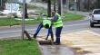 Quintero refuerza plan preventivo con limpieza de sumideros para enfrentar próximas lluvias
