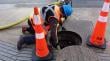 Trabajo conjunto permitió rehabilitar sumidero frente al Terminal de Buses de Puerto Montt