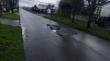 Reportan socavón en calle de sector Rahue Alto de Osorno