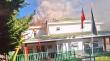 Retén de Carabineros de Ensenada en Puerto Varas enfrentó un incendio este lunes