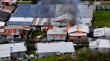 Incendio destruye vivienda y deja otra con daños en campamento en sector Francke de Osorno