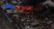 Voraz incendio en campamento en el sector La Chimba de Antofagasta