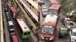 Corte en Altamirano provoca arriesgadas maniobras de micros por vías alternativas