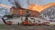 Ruta N-55 permanece con corte total en Pinto tras incendio registrado ayer en complejo Alto Nevados