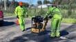 Dan inicio a bacheo en caliente en rutas rurales de Ñuble tras daños del invierno
