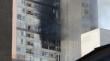 Incendio afecta a piso 15 de edificio residencial en Santiago centro