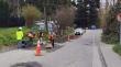 Bachearon la avenida Obispo Juan González del sector La Paloma de Puerto Montt