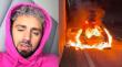 “La vida es muy frágil”: Bambino relató dramático incendio de su vehículo en autopista