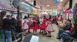 Intervención folclórica llevó cuecas y música chilota al Terminal Municipal de Castro