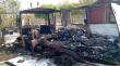 Detienen a dos sujetos tras incendio que destruyó microbús en Valdivia