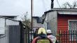 Familia escapó de incendio en población La Rotonda de Puerto Montt