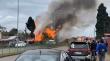 Incendio arrasó con antigua casa en la ciudad de Fresia
