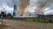 Incendio arrasó con antigua casa en la ciudad de Fresia