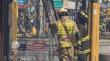 [VIDEO+FOTOS] Incendio afecta a un cité en el centro de Quillota: un bombero lesionado