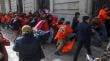 UC denunció ataques a estudiantes que se manifestaban contra la marcha de la Confech: 4 alumnos recibieron atención médica