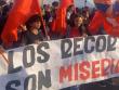 Estudiantes marcharon hasta las letras de Iquique en Playa Cavancha  en contra de los recortes presupuestarios