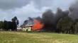 Quemchi: Incendio destruyó por completo vivienda en sector rural de Lliuco