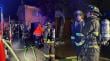 Bomberos trabajó en incendio que dejó inabitable una vivienda de la población Antumapu en Quillota