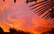 Cielos de Temuco se tiñen de rojo en la previa al retorno de la lluvia