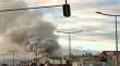 [VIDEO] Incendio se registró en local de feria en Alto Hospicio