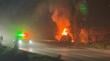 Conductora dio positivo en alcohol tras accidente que terminó con su auto incendiado en Castro
