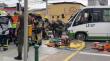 Colisión entre patrulla y microbús dejó tres carabineros lesionados en el centro de Iquique
