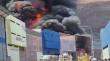 [VIDEO+ FOTOS] Incendio se registra en galpón en sector de la Zona Franca en Iquique